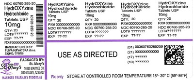 Hydrox (Hydroxyyzine 60760 285 20)